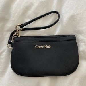 Calvin Klein Black Leather Wrislet